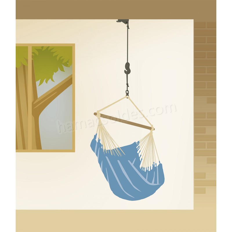 Soldes en ligne Set de fixation pour chaises-hamacs Accrochage au plafond ou arbres - -1