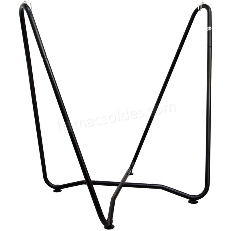 Soldes en ligne AMANKA Support pour fauteuil suspendu 155 cm | Soutien pour accrocher balancelle et chaises suspendues | en Acier couleur Noir | Poids max supporté 150 kg | pour internes et externes - -1