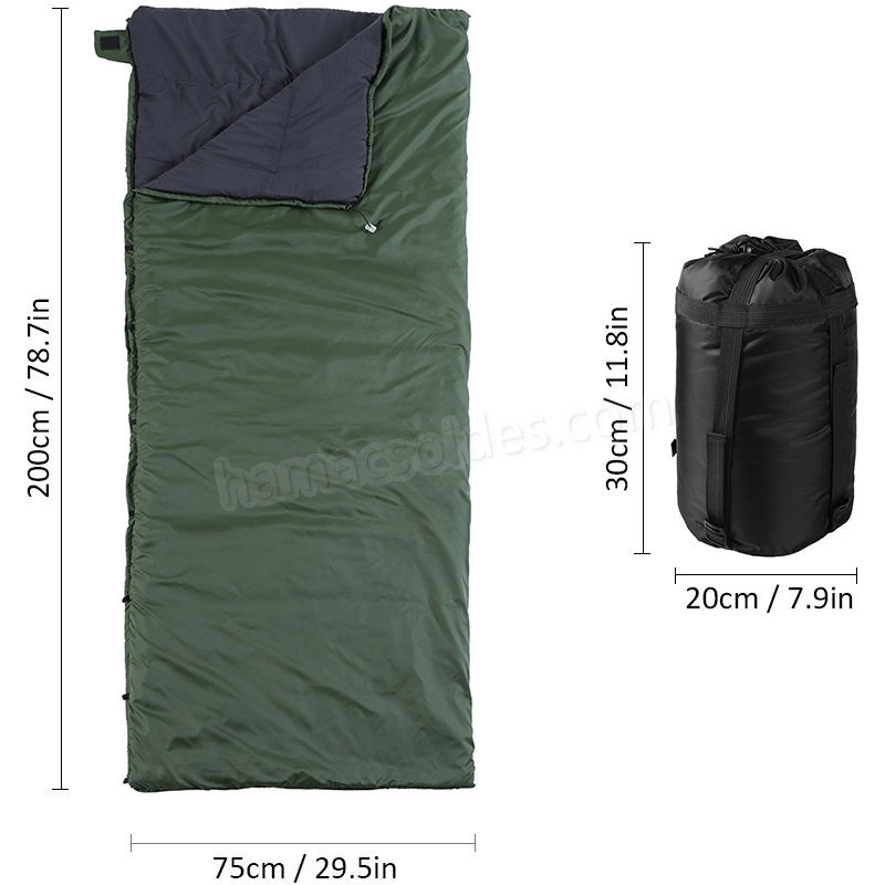 Soldes en ligne Lixada multifonctionnel exterieur hamac Underquilt Lightweight Camping Quilt Packable Longueur pleine sous couverture Sac de couchage - -4