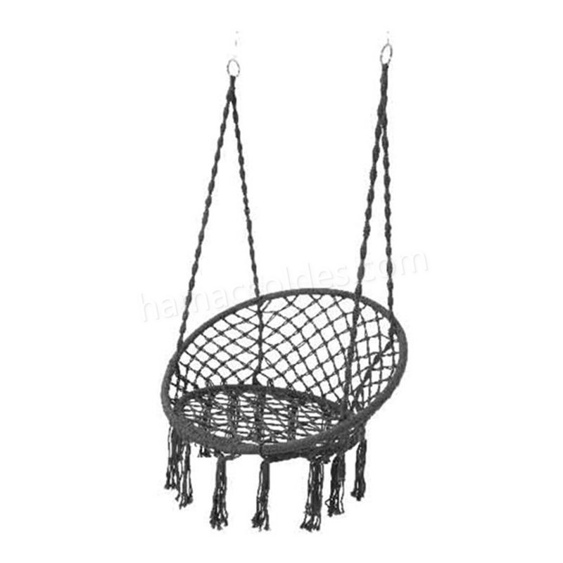 Soldes en ligne Chaise hamac avec franges - gris - -0