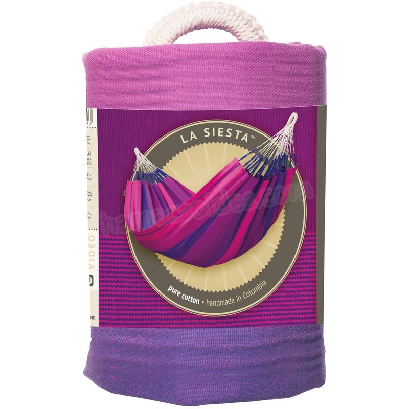 Soldes en ligne Orquídea Purple - Hamac classique simple en coton - Magenta / rose - -4