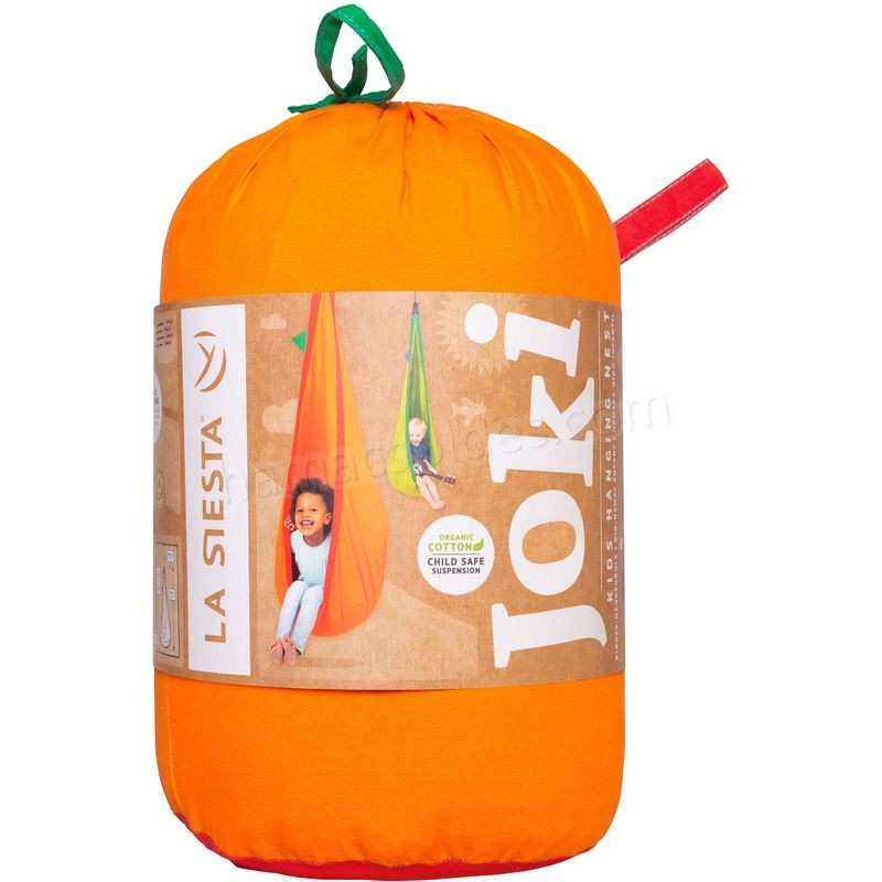Soldes en ligne Joki Foxy - Nid-hamac enfant en coton bio avec fixation - Jaune / orange - -4