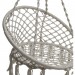 Soldes en ligne Chaise de détente suspendue en macramé Plumaya - Blanc - 2