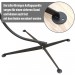 Soldes en ligne AMANKA Support pour fauteuil suspendu 205cm Soutien en acier pour accrocher balancelle et chaises suspendues poids max 150kg métal noir - 4