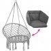 Soldes en ligne Fauteuil suspendu ELISA hamac meuble jardin diamètre 80 cm gris - Gris - 1